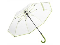 AC gewone paraplu FARE®-Pure - transparant-limoen