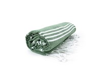 Hamam Sultan Towel - Olive Green/White