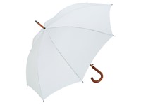 AC gewone paraplu met houten schacht - wit