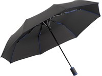 Zakparaplu FARE® AC-Mini Style - zwart-euroblauw