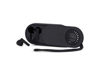 BRAINZ 2-in-1 Earbuds & Speaker Zwart