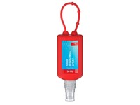 Handreinigingsspray, Bumper 50 ml, rood, Body Label (R-PET)