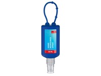 Handreinigingsspray, Bumper 50 ml, blauw, Body Label (R-PET)