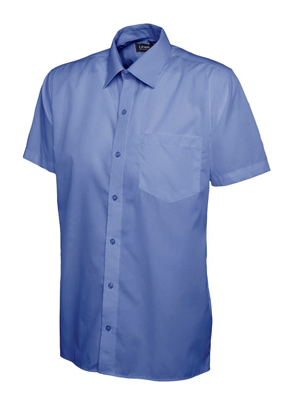 Uneek Mens Poplin Half Sleeve Shirt UC710