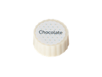 Logobonbon van witte chocolade
