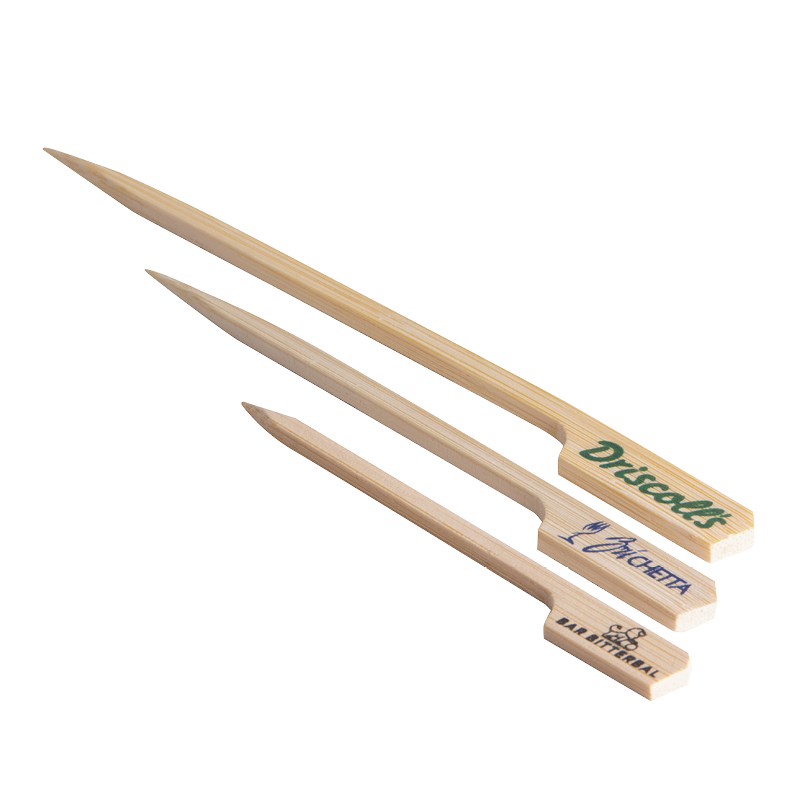 Gunshape bamboe prikkers 185 mm