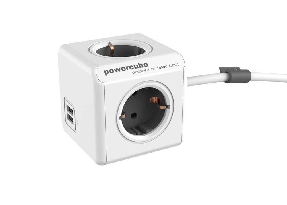 PowerCube Extended Duo USB, 3mtr cable