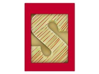 Luxe witte chocoladeletter S Color Fun