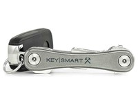KeySmart Keyholder Rugged Titanium Clam