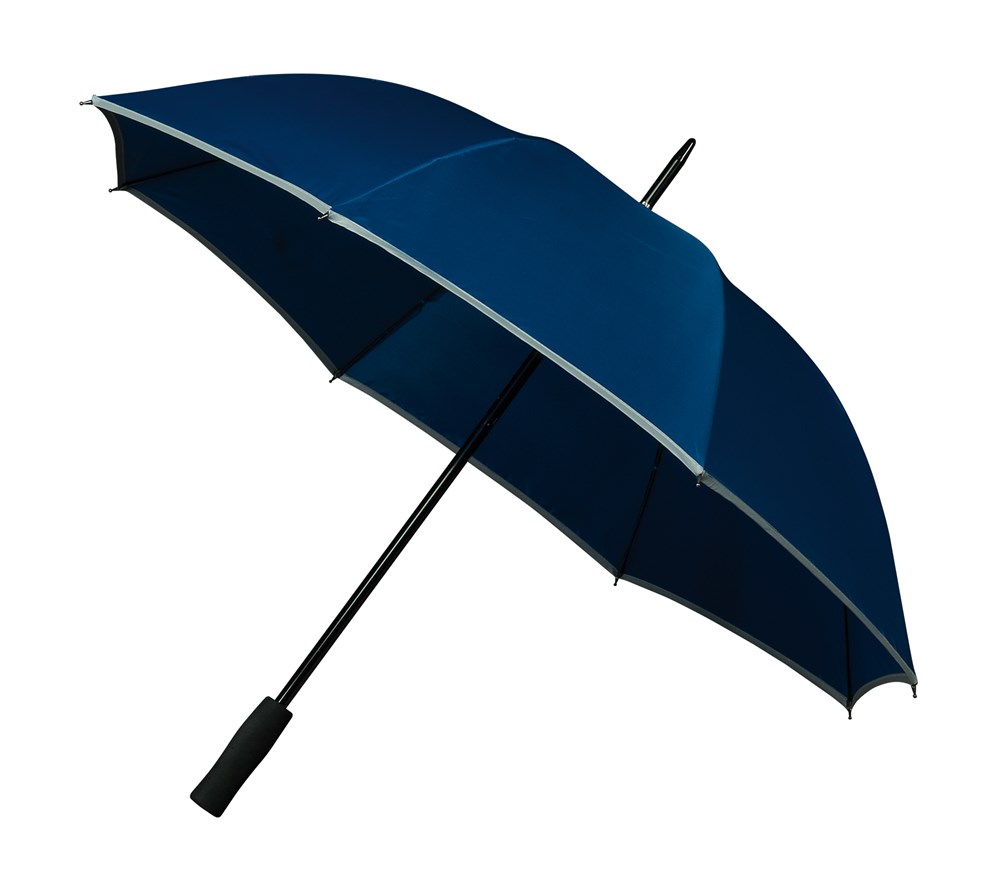 Falcone - Reflecterende paraplu - Handopening -  102cm - Blauw