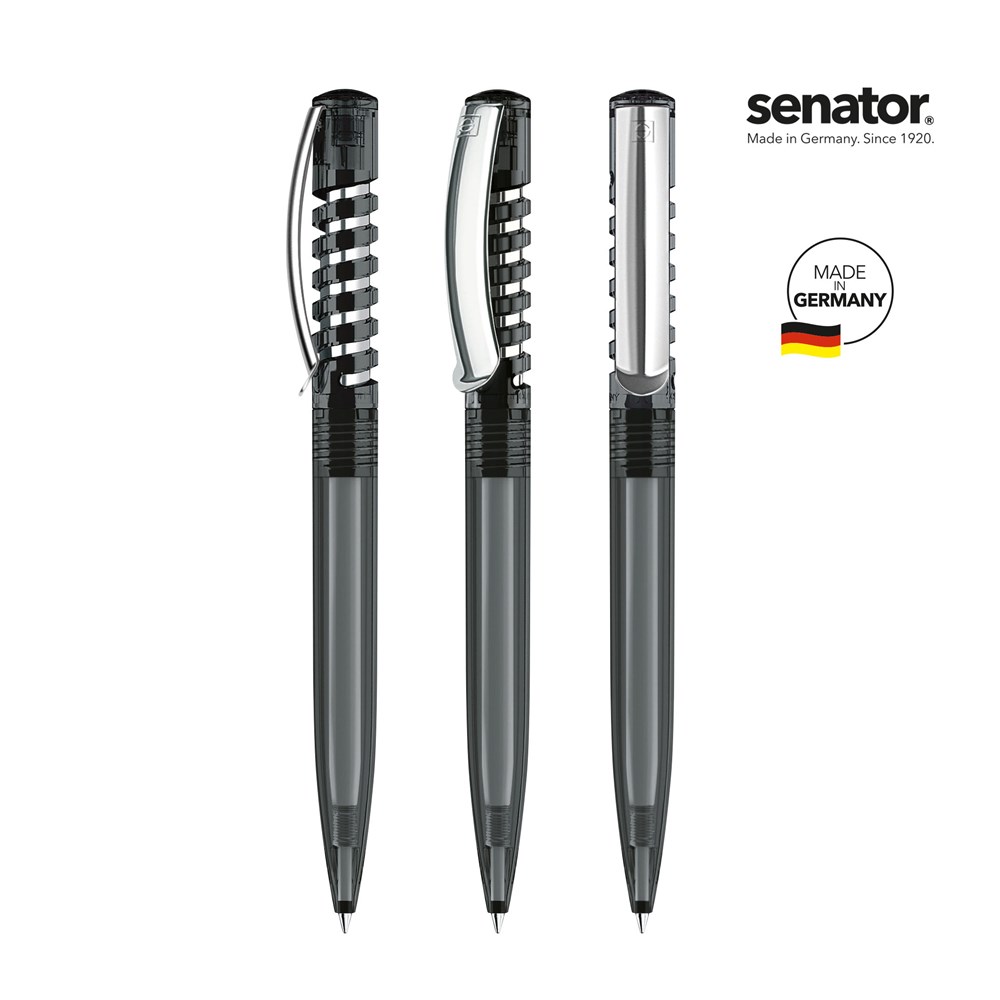 senator® New Spring Clear MC  Druckkugelschreiber, grijs 445