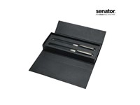 senator® Image Black Line Set (Drehkugelschreiber+ Rollerball), zwart