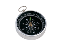 Nansen - metalen kompas met sleutelring