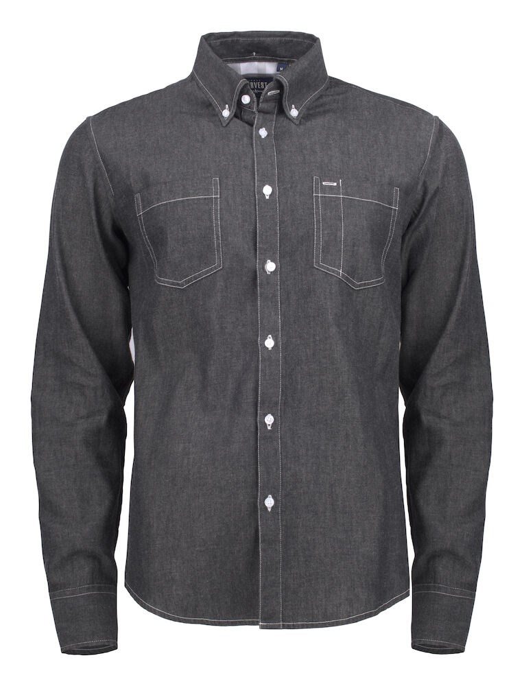 HARVEST JUPITER SHIRT BLACK DENIM XL