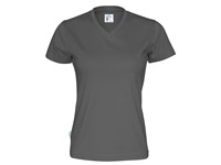 T-SHIRT V-NECK LADY CHARCOAL XS