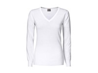 PRINTER FOREHAND LADY KNITTED PULLOVER WHITE M