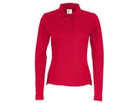 PIQUE LONG SLEEVE LADY RED L
