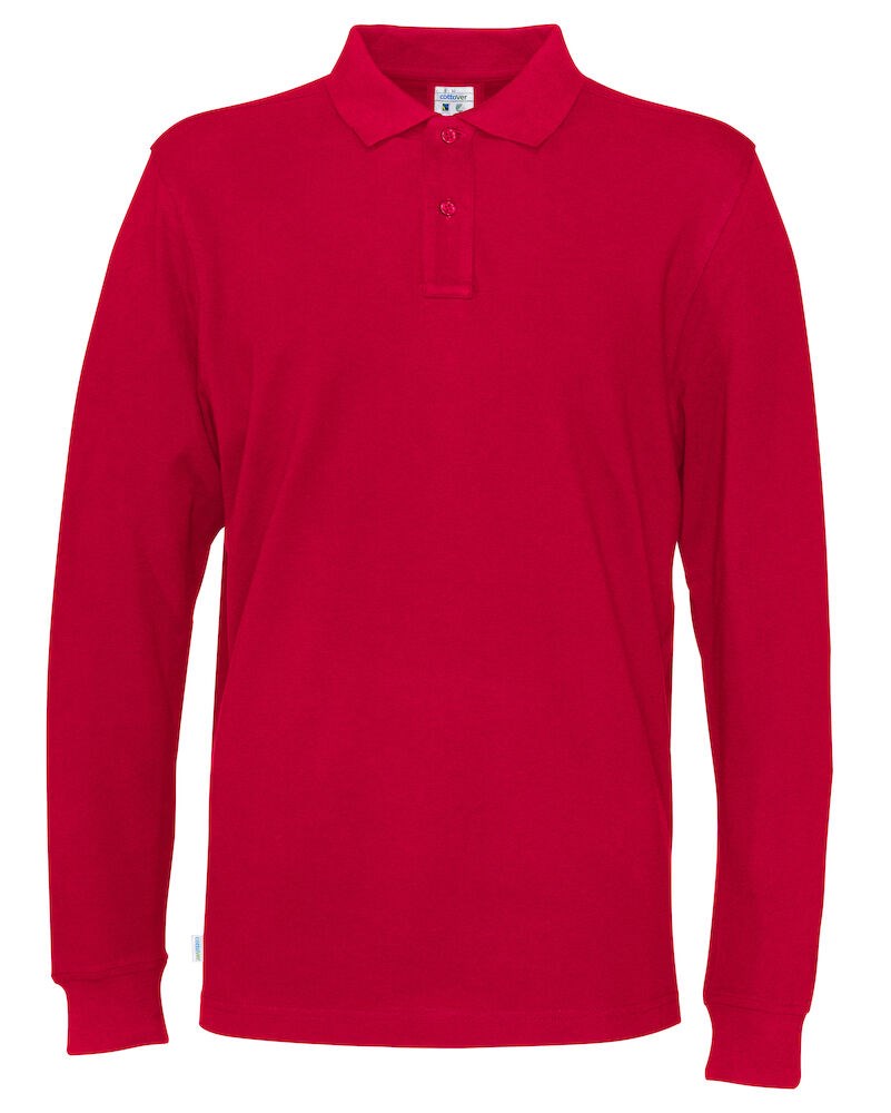 PIQUE LONG SLEEVE MAN RED L