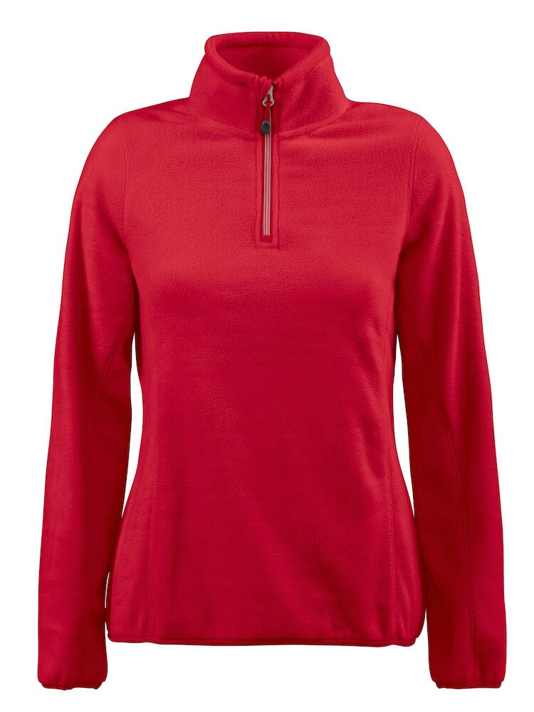 PRINTER FRONTFLIP LADY FLEECE HALFZIP RED XL