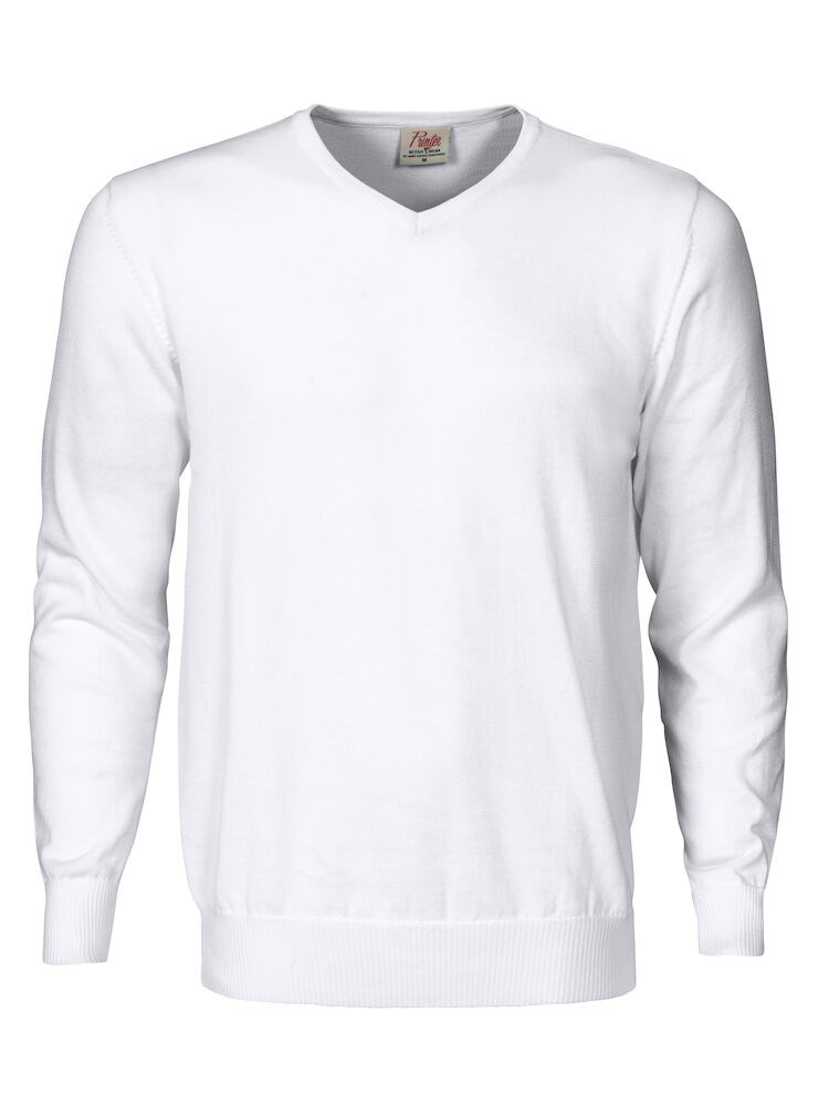 PRINTER FOREHAND KNITTED PULLOVER WHITE 4XL