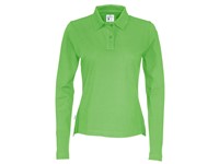 PIQUE LONG SLEEVE LADY GREEN XS
