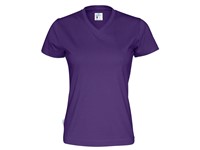 T-SHIRT V-NECK LADY PURPLE S