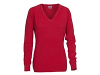PRINTER FOREHAND LADY KNITTED PULLOVER RED L