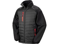 Result BLACK COMPASS PADDED SOFT SHELL JACKET