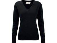 Russell Ladies' V-neck Knitted Pullover