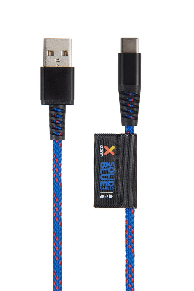 Solid Blue USB-C cable (1m)