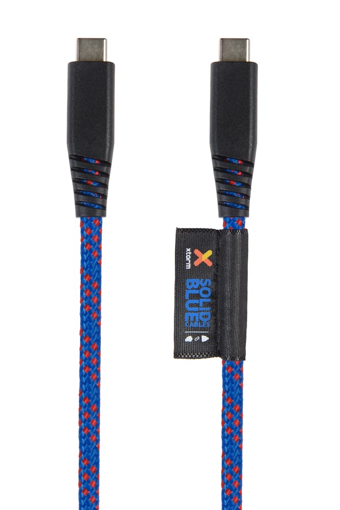 Solid Blue USB-C - USB-C PD cable (1m)